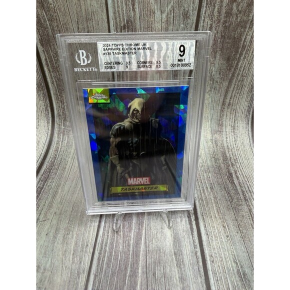 2024 TOPPS CHROME UK SAPPHIRE EDITION MARVEL #135 TASKMASTER BGS Mint 9 - Picture 1 of 10